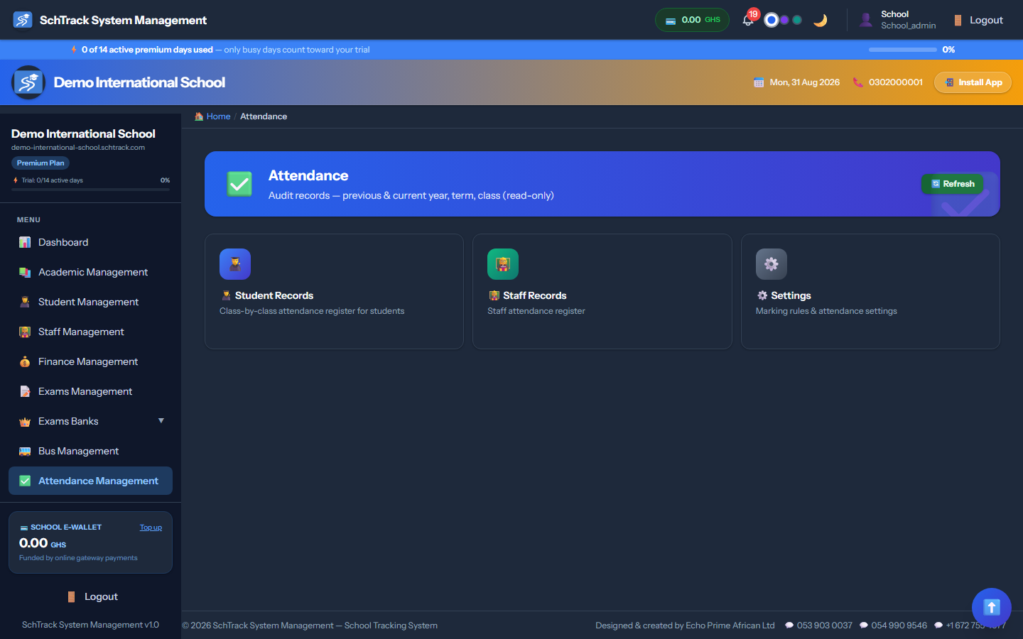 Attendance - SchTracky screenshot