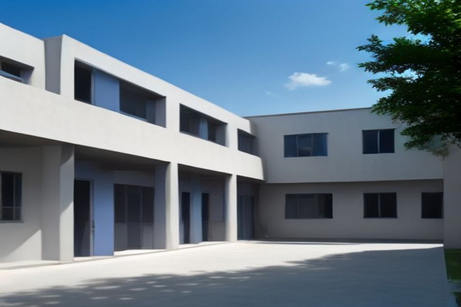 Modern African school building